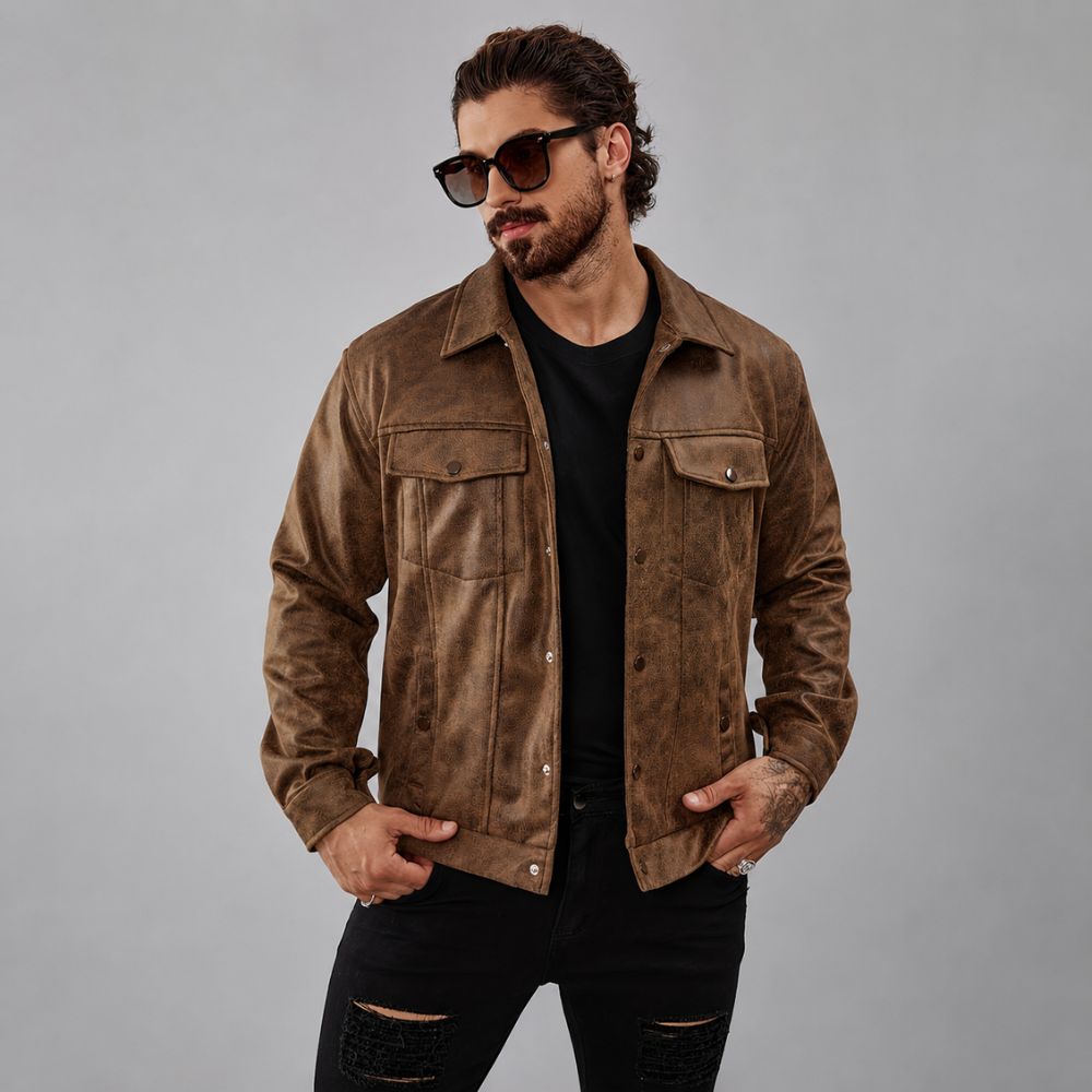 Heren flap pocket jas