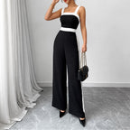 Dames jumpsuit met contrastdetails