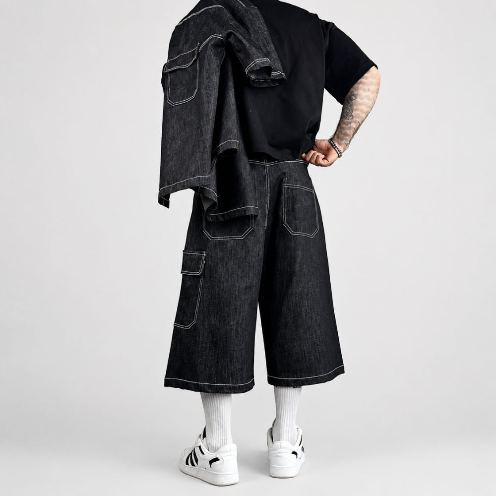 Heren casual set met knopen