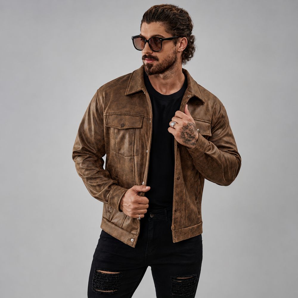 Heren flap pocket jas